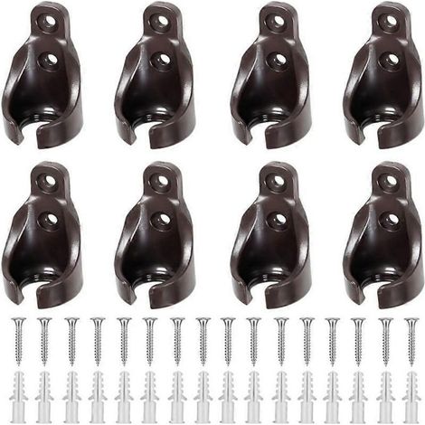 Kit de fixation universel pour stores extérieurs, comprenant 8 supports de boule élastiques et enrouleurs. (1/5)