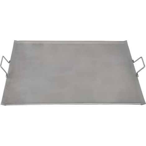 Planche à rotir barbecue 5 mm en Fer coloris Gris - 50 x 33 cm