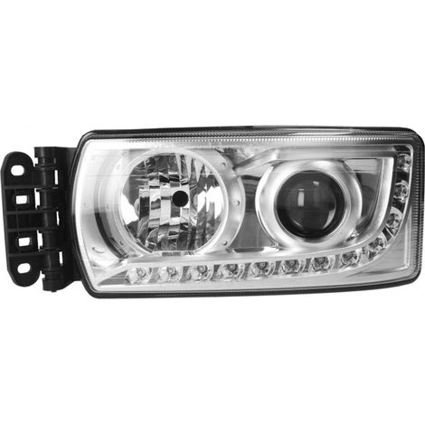 PROIETTORE SINISTRO ELETTRICO SENZA MOTORE CON CENTRALINA SENZA LAMPADINA  (H7-H7-LED) - IVECO - Stralis 2013 - 5801745445