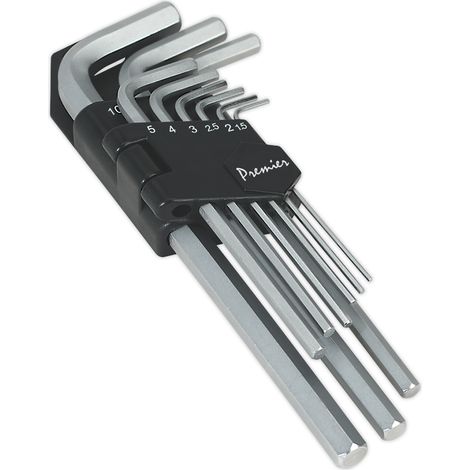 Sealey Premier Long Hex Key Set 9pc Long AK7136