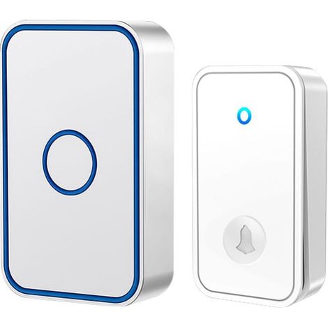 Wireless Plug-in Chime - Wireless No Battery Required, 60 Melodies 5-Level Volume, LED Flash, Chime Kit with 150 Meters, LED Flash (1/5)