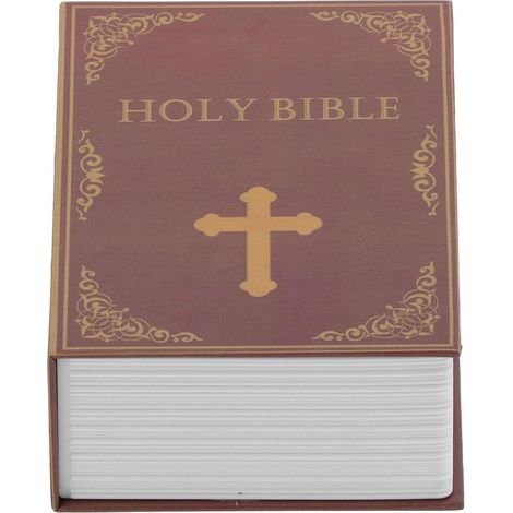 Livre Coffre Fort avec Serrure à Combinaison - Mini Boîte de Rangement en Forme de Bible pour Argent, Clés, Bijoux, Passeport (7.1" x 4.6" x 2.2") (1/5)