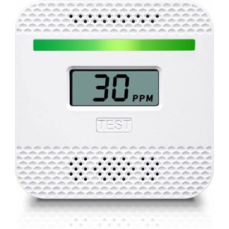 AIMOONSA Dtecteur de monoxyde de carbone, dtecteur de monoxyde de carbone portable avec affichage numrique LCD pour voyage la maison, alarme de monoxyde de carbone homologue