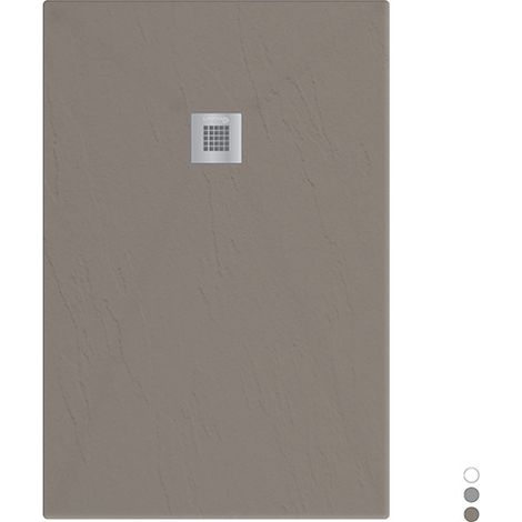 Plato de ducha rectangular Estasi - Tortora 90x110 cm (1/4)