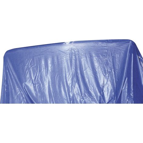 Piscine d'écran, Rond, Bleu, diamètre 6,40 x 1,50 m Épaisseur 0,6 mm, 011933 (1/4)