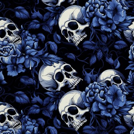 Tela decorativa para exteriores Oxford - Motivo de calavera I DX4647 (1/5)