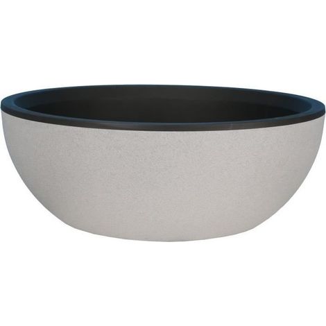 RIVIERA - Coupe pot de fleurs - granit D40 - stone (1/2)