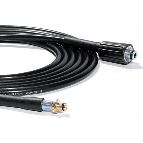 Tuyau de rechange 6 m pour nettoyeurs haute pression Kärcher série K Kärcher K2, K3, K4, K5, K7, ancien modèle Click 14 mm x M22 femelle - Raccord rapide pour rallonge de nettoyage à l\'eau (1/4)