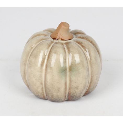 12x BURI Kürbis Klein Keramik Figuren Herbst Halloween Innendekoration Fenster (1/5)