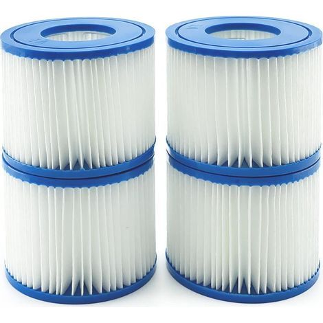 4er-Pack Filterkartuschen – Bestway Lay-Z-Spa – kompatibel mit Miami / Vegas / Monaco – Ersatz für BW58323 / 58239 (1/5)