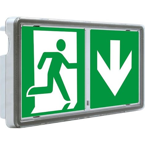 BAES Evacuation 136 lm SATI BLOC.TECH ONE E1S. IP44 IK08. Noir - BLOC.TECH (1/4)