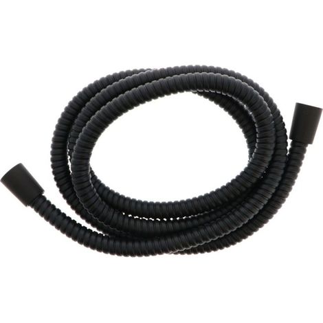 Flexible de douche 175 cm double agrafage noir - THEWA AGH25FLANE
