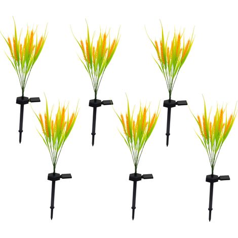Set Mit 6 Solar Pflanzenleuchten FERNY h58cm