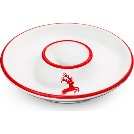 Gmundner Keramik Rubinroter Hirsch Coquetier (Ø 12 cm) (1/2)