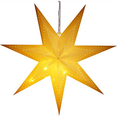 LED Christmas Paper Star Lantern Light XL 60cm Hanging Xmas Window Decoration  Model 3