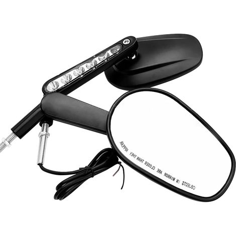 Universal Harley style aluminum alloy rearview mirror for motorcycles, model 883, Harley rearview mirror with wide field of vision and turn signals. (1/5)