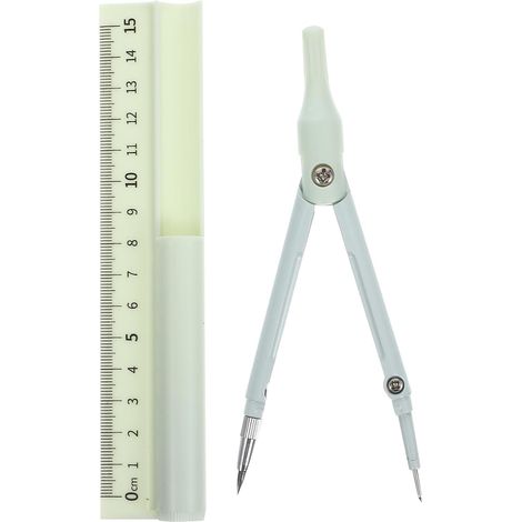 Règle de poche verte multifonctionnelle, kit dessin