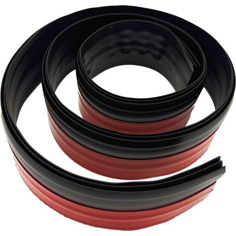 Flexible Silicone Door Seal Strip 100 x 2 cm, Black Thermal Sound Insulation, Dust, Cold Air, Insects (1/3)