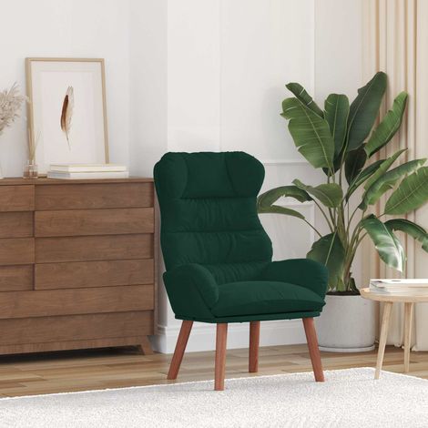 Silla Relax Verde oscuro 69 x 74 x 93 cm Terciopelo (1/5)