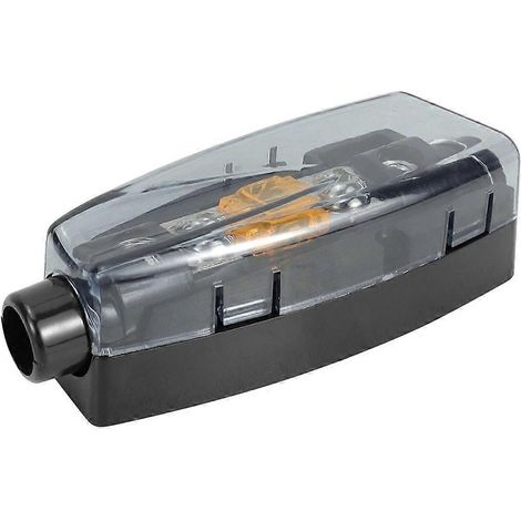 Porte-fusible étanche 40 A pour entrée/sortie 4/8 GA - Convient pour les améliorations audio de voiture et la protection des circuits automobiles (1/4)