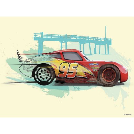Poster d'Art Disney Cars Flash McQueen - 30 x 40 cm (1/3)