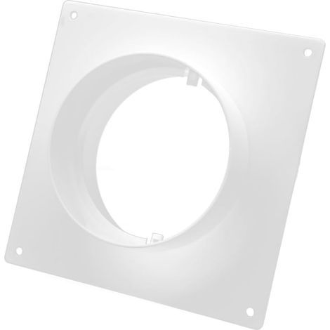 Wall Flange, 125 mm Diameter, PVC Pipe Fitting, For Ventilation, Indoor/Outdoor (1/5)