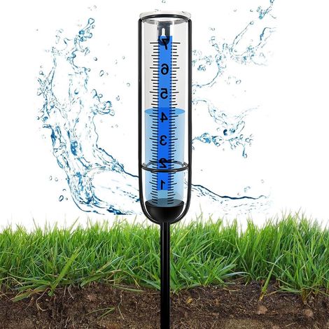 Pluviomètre de jardin solaire résistant au gel - professionnel et réglable en hauteur (1/5)