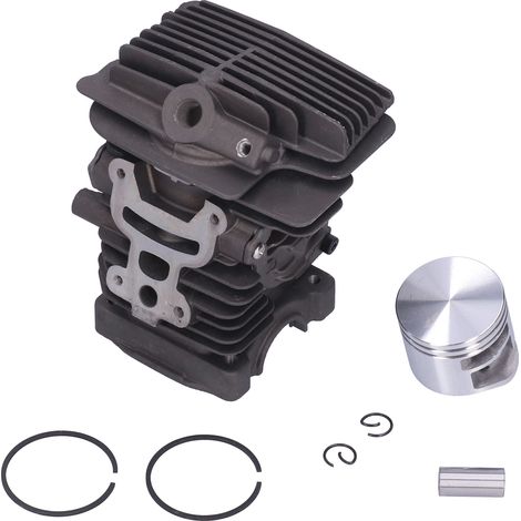 Kit piston-cylindre 38 mm pour moteur de tronçonneuse Stihl : segments, clips, goupilles et accessoires de rechange. (1/5)