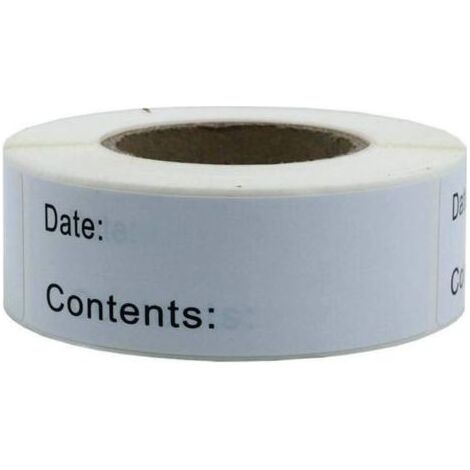 Étiquettes Autocollantes Cuisine 250 pièces, Étiquettes Adhésives pour Congélation, Date et Bocaux de Conservation (1/5)