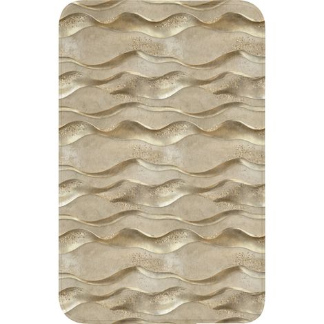 TAPPETINO PER WC Onde - Motivo - Oro 50x80 cm