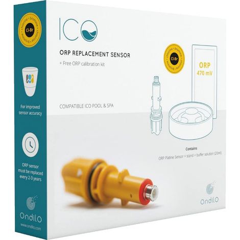 Capteur orp chlore brome (platine), surmoulé et twist et lock + kit calibration ico
