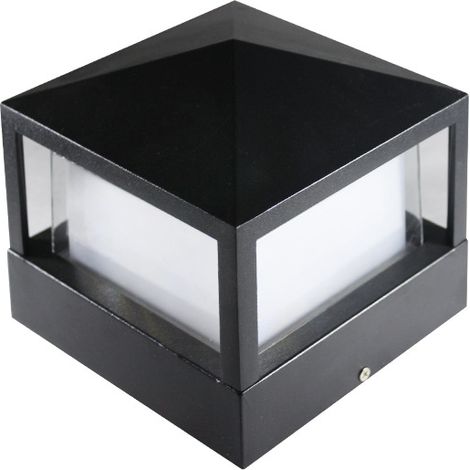 One Piece Post Lampadaire Lampadaire Porte Lampe Extérieur Lampadaire Villa IP65 Étanche En Aluminium Jardin Paysage Pelouse Porte Clôture Entrée Lampe Blanc Chaud-1613cm (1/2)