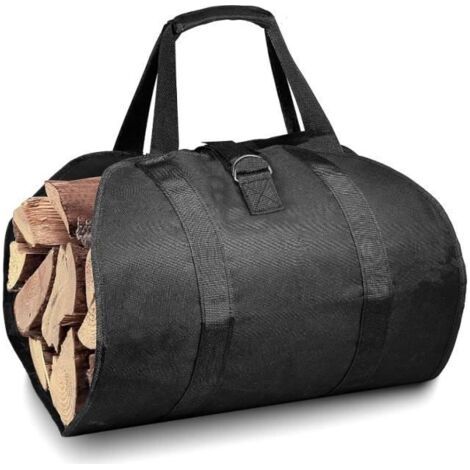 Brennholzsack 98x45cm aus wasserdichtem Oxford-Gewebe, strapazierfähig für Transport und Lagerung von Brennholz. (1/5)