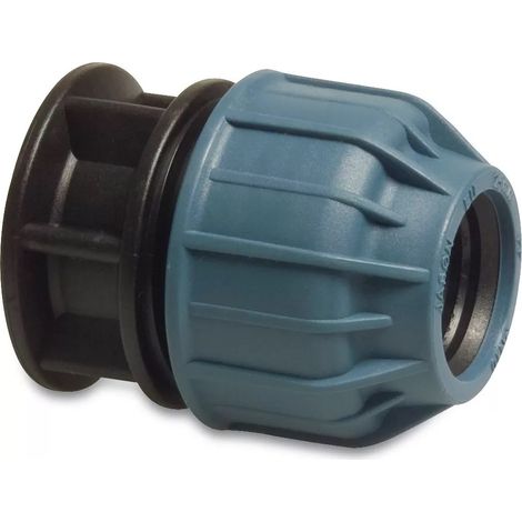 Tappo in PP, morsetto da 20 mm, 10 bar, nero e blu