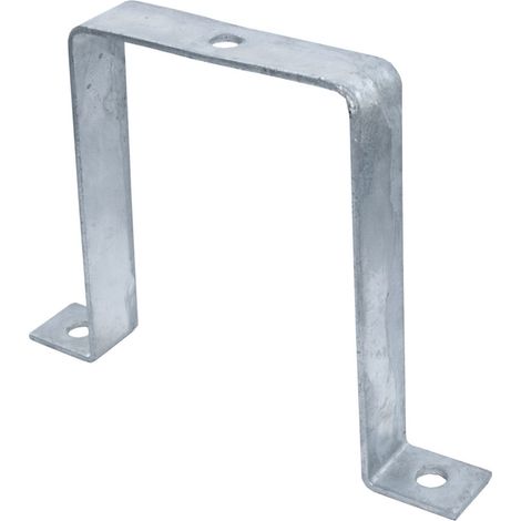 Wovar – Support de grillage de terrasse galvanisé à chaud – Largeur 11 cm – Épaisseur 40 mm – Fixation solide pour poteaux en bois dur