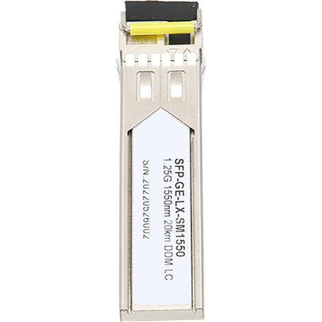 Émetteur-récepteur SFP 1,25G 1550 nm Fibre monomode 20 km Prise en charge Plug and Play Module optique SFP DDM (1/5)
