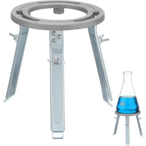 Trépied De Laboratoire Aluminium Réglable Pour Support De Lampe Equipement Expérimental Détachable Pour Expériences Chimiques (1/5)