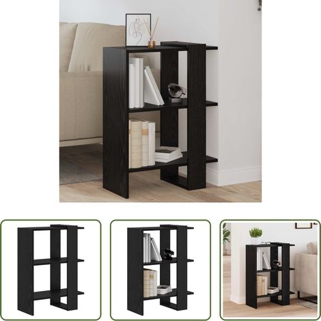 Étagère chêne noir -  Étagère Chêne noir 52 x 25 x 71,5 cm Bois d'ingénierie (1/5)