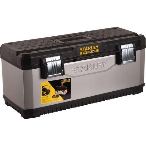 Fatmax Stanley Werkzeugkasten aus grauem Metall und Kunststoff (1/5)