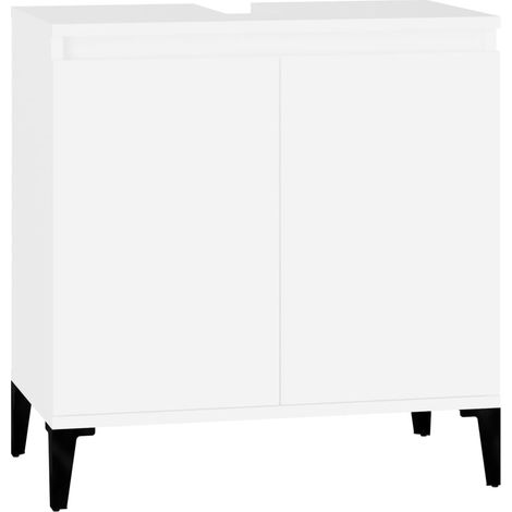 Mobile lavabo sottolavabo 58 x 33 x 60 cm multistrato bianco 020006806