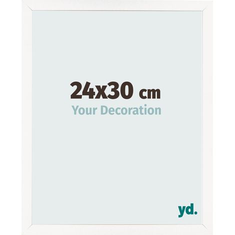 yd. - Cadre photo 24x30 - Blanc Brillant - MDF - Bologna