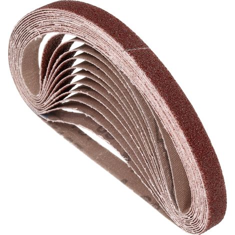 10 Pcs Bandes Abrasives 10mm x 330mm 60 Grits Pour Ponceuse À Bande (1/5)