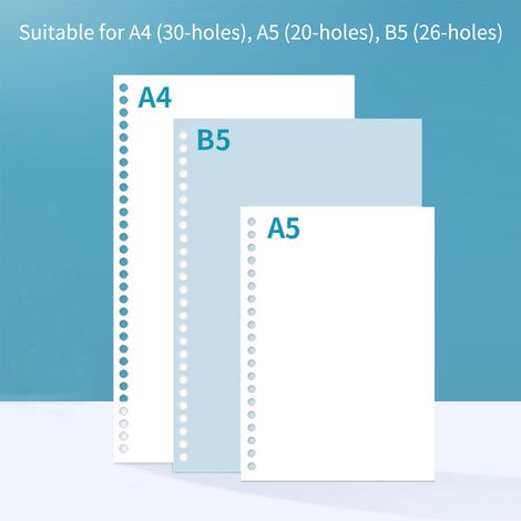 Perforatrice à papier KW-trio 10 trous, métal portable, capacité 20/26/30, 10 feuilles, ouverture 5,5 mm, pour A4/A5/B5 et agenda (1/5)