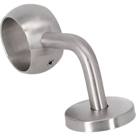 Stainless Steel Round Cupboard Bracket, Wall Mount for Stair Handrail 38mm 42mm 50mm Chrome Finish (42mm) (1/5)