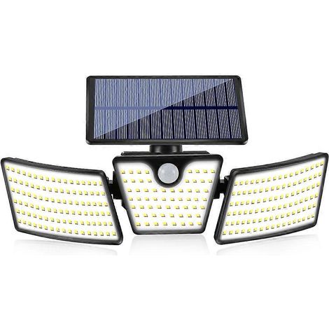 LED-Solarleuchte mit PIR-Bewegungsmelder, verstellbare Lampe für Terrasse, Rasen, Straße und Garten