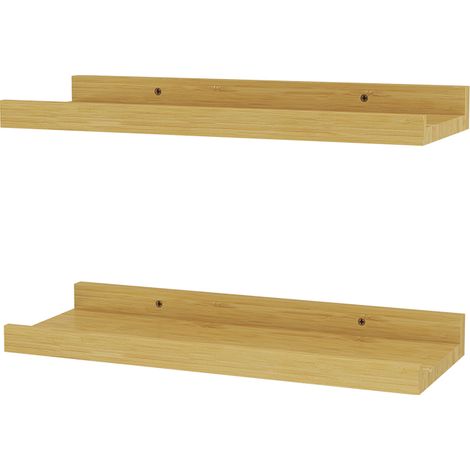 Estantería de pared Linus, Madera natural, 40 x 4 cm Lote de 2 40, Vicco (1/5)