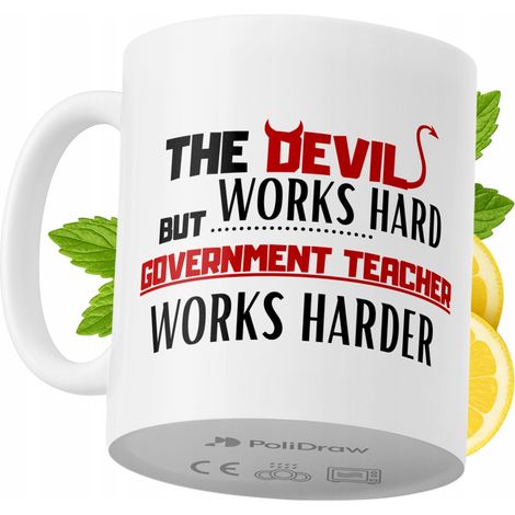 Lustige Kaffeetasse mit witzigem Textdesign für Lehrer im öffentlichen Dienst – ideal für Geburtstage, Namenstage, Feiertage und besondere Anlässe. Hochwertige Tasse für Zuhause, Büro und Arbeit. Farb