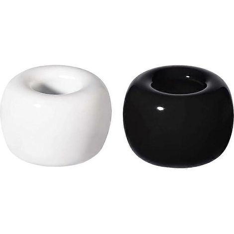 Lot de 2 supports de brosse à dents élégants en céramique pour salle de bain (1/4)