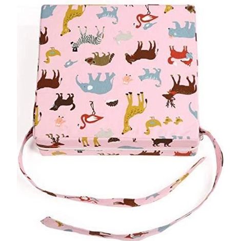 Coussin d'appoint augmenté et réglable pour Chaise de Salle à Manger Enfant Rose (1/4)