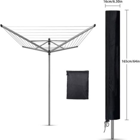 Schutzhülle aus Oxford-Gewebe für Sonnenschirme, ideal zum Trocknen im Freien